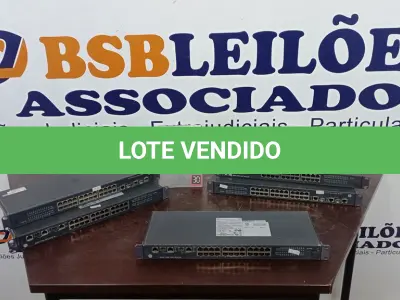 LOTE 145 - 05 SWITCH’S 24 PORTAS MARCA HP. (NO ESTADO) ATENÇÃO! FAZER A VISITAÇÃO ANTES DE ARREMATAR, NÃO SABEMOS SE FUNCIONA, LEILÃO NÃO TEM GARANTIA E NEM DEVOLUÇÃO, SUJEITO A POSSÍVEIS AVARIAS VISÍVEIS/OCULTAS E/OU AUSÊNCIA DE COMPONENTES.