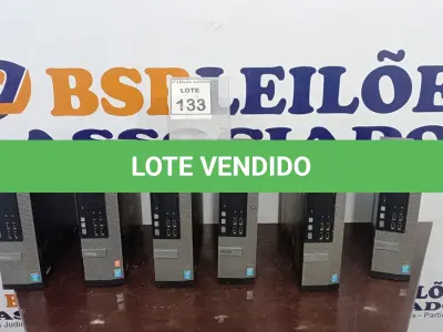 LOTE 133 - 06 CPUS MARCA DELL PARA RETIRADA DE PEÇAS. (NO ESTADO) ATENÇÃO! FAZER A VISITAÇÃO ANTES DE ARREMATAR, NÃO SABEMOS SE FUNCIONA. LEILÃO NÃO TEM GARANTIA E NEM DEVOLUÇÃO, SUJEITO A POSSÍVEIS AVARIAS VISÍVEIS/OCULTAS E/OU AUSÊNCIA DE COMPONENTES.