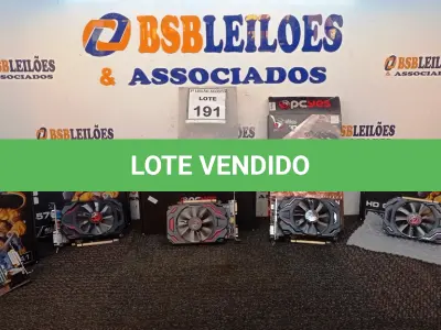 LOTE 191 - 05 PLACAS DE VÍDEO MARCAS DIVERSAS. (NO ESTADO) ATENÇÃO! FAZER A VISITAÇÃO ANTES DE ARREMATAR, NÃO SABEMOS SE FUNCIONA, LEILÃO NÃO TEM GARANTIA E NEM DEVOLUÇÃO, SUJEITO A POSSÍVEIS AVARIAS VISÍVEIS/OCULTAS E/OU AUSÊNCIA DE COMPONENTES.
