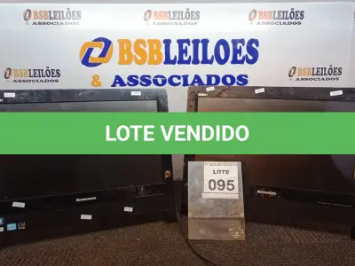 LOTE 095 - 02 ALL IN ONE MARCA LENOVO. (NO ESTADO) ATENÇÃO! FAZER A VISITAÇÃO ANTES DE ARREMATAR, NÃO SABEMOS SE FUNCIONA, LEILÃO NÃO TEM GARANTIA E NEM DEVOLUÇÃO, SUJEITO A POSSÍVEIS AVARIAS VISÍVEIS/OCULTAS E/OU AUSÊNCIA DE COMPONENTES.