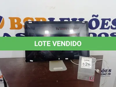 LOTE 126 - 01 MONITOR APPLE COM AVARIAS. (NO ESTADO) ATENÇÃO! FAZER A VISITAÇÃO ANTES DE ARREMATAR, NÃO SABEMOS SE FUNCIONA, LEILÃO NÃO TEM GARANTIA E NEM DEVOLUÇÃO, SUJEITO A POSSÍVEIS AVARIAS VISÍVEIS/OCULTAS E/OU AUSÊNCIA DE COMPONENTES.