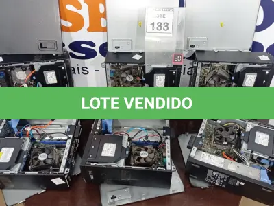 LOTE 133 - 06 CPUS MARCA DELL PARA RETIRADA DE PEÇAS. (NO ESTADO) ATENÇÃO! FAZER A VISITAÇÃO ANTES DE ARREMATAR, NÃO SABEMOS SE FUNCIONA. LEILÃO NÃO TEM GARANTIA E NEM DEVOLUÇÃO, SUJEITO A POSSÍVEIS AVARIAS VISÍVEIS/OCULTAS E/OU AUSÊNCIA DE COMPONENTES.