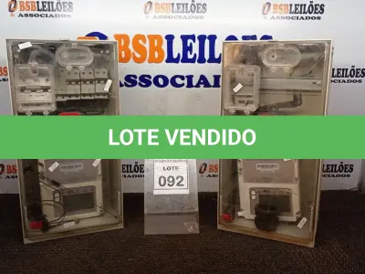 LOTE 092 - 02 RELÓGIOS DE ENERGIA DIGITAL. (NO ESTADO) ATENÇÃO! FAZER A VISITAÇÃO ANTES DE ARREMATAR, NÃO SABEMOS SE FUNCIONA, LEILÃO NÃO TEM GARANTIA E NEM DEVOLUÇÃO, SUJEITO A POSSÍVEIS AVARIAS VISÍVEIS/OCULTAS E/OU AUSÊNCIA DE COMPONENTES.