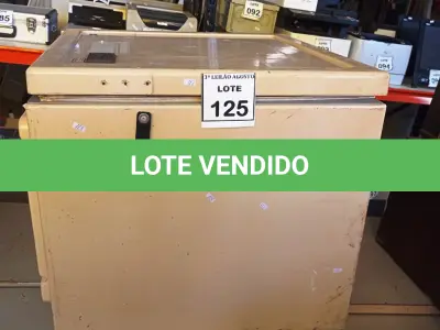 LOTE 125 - 01 CAIXA TÉRMICA. (NO ESTADO) ATENÇÃO! FAZER A VISITAÇÃO ANTES DE ARREMATAR, NÃO SABEMOS SE FUNCIONA, LEILÃO NÃO TEM GARANTIA E NEM DEVOLUÇÃO, SUJEITO A POSSÍVEIS AVARIAS VISÍVEIS/OCULTAS E/OU AUSÊNCIA DE COMPONENTES.