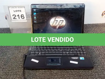 LOTE 216 - 01 NOTEBOOK MARCA COMPAQ. (NO ESTADO) ATENÇÃO! FAZER A VISITAÇÃO ANTES DE ARREMATAR, NÃO SABEMOS SE FUNCIONA, LEILÃO NÃO TEM GARANTIA E NEM DEVOLUÇÃO, SUJEITO A POSSÍVEIS AVARIAS VISÍVEIS/OCULTAS E/OU AUSÊNCIA DE COMPONENTES.