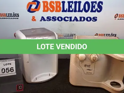 LOTE 056 - 02 PURIFICADORES DE ÁGUA. (NO ESTADO) ATENÇÃO! FAZER A VISITAÇÃO ANTES DE ARREMATAR, NÃO SABEMOS SE FUNCIONA, LEILÃO NÃO TEM GARANTIA E NEM DEVOLUÇÃO, SUJEITO A POSSÍVEIS AVARIAS VISÍVEIS/OCULTAS E/OU AUSÊNCIA DE COMPONENTES.