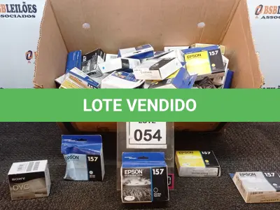 LOTE 054 - 01 LOTE COM GRANDE QUANTIDADE DE CARTUCHOS DE IMPRESSORA. (NO ESTADO) ATENÇÃO! FAZER A VISITAÇÃO ANTES DE ARREMATAR, NÃO SABEMOS SE FUNCIONA, LEILÃO NÃO TEM GARANTIA E NEM DEVOLUÇÃO, SUJEITO A POSSÍVEIS AVARIAS VISÍVEIS/OCULTAS E/OU AUSÊNCIA DE COMPONENTES.