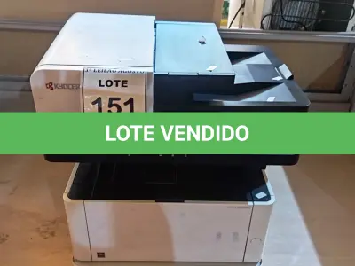 LOTE 151 - 01 IMPRESSORA KYOCERA MODELO M2040DN. (NO ESTADO) ATENÇÃO! FAZER A VISITAÇÃO ANTES DE ARREMATAR, NÃO SABEMOS SE FUNCIONA, LEILÃO NÃO TEM GARANTIA E NEM DEVOLUÇÃO, SUJEITO A POSSÍVEIS AVARIAS VISÍVEIS/OCULTAS E/OU AUSÊNCIA DE COMPONENTES.