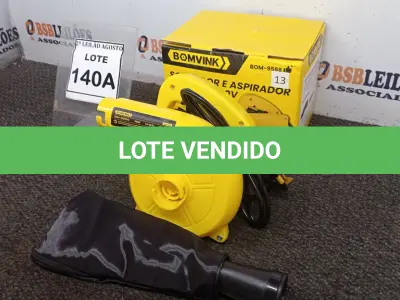 LOTE 140 - 01 SOPRADOR  E ASPIRADOR ELÉTRICO 220V 700W 13600RPM (NO ESTADO) ATENÇÃO! FAZER A VISITAÇÃO ANTES DE ARREMATAR, NÃO SABEMOS SE FUNCIONA. LEILÃO NÃO TEM GARANTIA E NEM DEVOLUÇÃO, SUJEITO A POSSÍVEIS AVARIAS VISÍVEIS/OCULTAS E/OU AUSÊNCIA DE COMPONENTES.