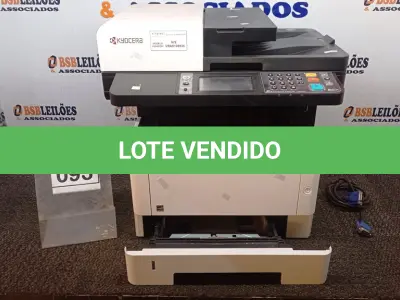 LOTE 093 - 01 IMPRESSORA KYOCERA MODELO M2640IDW. (NO ESTADO) ATENÇÃO! FAZER A VISITAÇÃO ANTES DE ARREMATAR, NÃO SABEMOS SE FUNCIONA, LEILÃO NÃO TEM GARANTIA E NEM DEVOLUÇÃO, SUJEITO A POSSÍVEIS AVARIAS VISÍVEIS/OCULTAS E/OU AUSÊNCIA DE COMPONENTES.