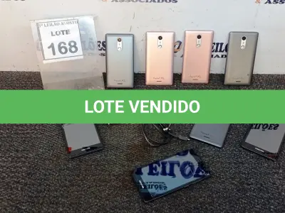 LOTE 168 - 08 CELULARES MARCA POSITIVO E 01 CARREGADOR. (NO ESTADO) ATENÇÃO! FAZER A VISITAÇÃO ANTES DE ARREMATAR, NÃO SABEMOS SE FUNCIONA, LEILÃO NÃO TEM GARANTIA E NEM DEVOLUÇÃO, SUJEITO A POSSÍVEIS AVARIAS VISÍVEIS/OCULTAS E/OU AUSÊNCIA DE COMPONENTES.