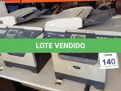 LOTE 140 - 02 IMPRESSORAS MULTIFUNCIONAIS MARCA BROTHER. (NO ESTADO) ATENÇÃO! FAZER A VISITAÇÃO ANTES DE ARREMATAR, NÃO SABEMOS SE FUNCIONA, LEILÃO NÃO TEM GARANTIA E NEM DEVOLUÇÃO, SUJEITO A POSSÍVEIS AVARIAS VISÍVEIS/OCULTAS E/OU AUSÊNCIA DE COMPONENTES.