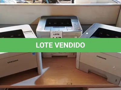 LOTE 147 - 03 IMPRESSORAS MARCA SAMSUNG. (NO ESTADO) ATENÇÃO! FAZER A VISITAÇÃO ANTES DE ARREMATAR, NÃO SABEMOS SE FUNCIONA, LEILÃO NÃO TEM GARANTIA E NEM DEVOLUÇÃO, SUJEITO A POSSÍVEIS AVARIAS VISÍVEIS/OCULTAS E/OU AUSÊNCIA DE COMPONENTES.