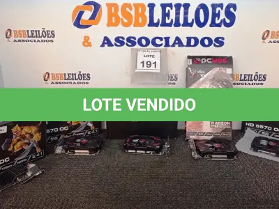 LOTE 191 - 05 PLACAS DE VÍDEO MARCAS DIVERSAS. (NO ESTADO) ATENÇÃO! FAZER A VISITAÇÃO ANTES DE ARREMATAR, NÃO SABEMOS SE FUNCIONA, LEILÃO NÃO TEM GARANTIA E NEM DEVOLUÇÃO, SUJEITO A POSSÍVEIS AVARIAS VISÍVEIS/OCULTAS E/OU AUSÊNCIA DE COMPONENTES.