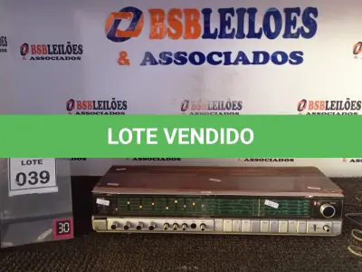 LOTE 039 - 01 RECEIVER. (NO ESTADO) ATENÇÃO! FAZER A VISITAÇÃO ANTES DE ARREMATAR, NÃO SABEMOS SE FUNCIONA, LEILÃO NÃO TEM GARANTIA E NEM DEVOLUÇÃO, SUJEITO A POSSÍVEIS AVARIAS VISÍVEIS/OCULTAS E/OU AUSÊNCIA DE COMPONENTES.