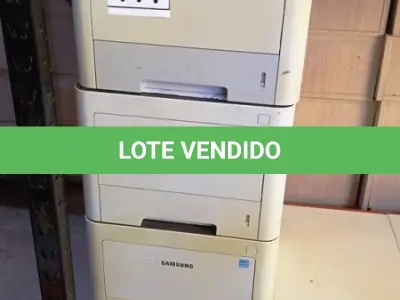 LOTE 111 - 03 IMPRESSORAS MARCA SAMSUNG. (NO ESTADO) ATENÇÃO! FAZER A VISITAÇÃO ANTES DE ARREMATAR, NÃO SABEMOS SE FUNCIONA, LEILÃO NÃO TEM GARANTIA E NEM DEVOLUÇÃO, SUJEITO A POSSÍVEIS AVARIAS VISÍVEIS/OCULTAS E/OU AUSÊNCIA DE COMPONENTES.