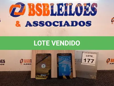 LOTE 177 - 02 TABLETS MARCA DELL. (NO ESTADO) ATENÇÃO! FAZER A VISITAÇÃO ANTES DE ARREMATAR, NÃO SABEMOS SE FUNCIONA, LEILÃO NÃO TEM GARANTIA E NEM DEVOLUÇÃO, SUJEITO A POSSÍVEIS AVARIAS VISÍVEIS/OCULTAS E/OU AUSÊNCIA DE COMPONENTES.