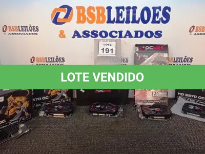 LOTE 191 - 05 PLACAS DE VÍDEO MARCAS DIVERSAS. (NO ESTADO) ATENÇÃO! FAZER A VISITAÇÃO ANTES DE ARREMATAR, NÃO SABEMOS SE FUNCIONA, LEILÃO NÃO TEM GARANTIA E NEM DEVOLUÇÃO, SUJEITO A POSSÍVEIS AVARIAS VISÍVEIS/OCULTAS E/OU AUSÊNCIA DE COMPONENTES.