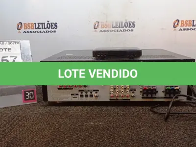LOTE 057 - 01 HOME THEATER MARCA SAMSUNG. (NO ESTADO) ATENÇÃO! FAZER A VISITAÇÃO ANTES DE ARREMATAR, NÃO SABEMOS SE FUNCIONA, LEILÃO NÃO TEM GARANTIA E NEM DEVOLUÇÃO, SUJEITO A POSSÍVEIS AVARIAS VISÍVEIS/OCULTAS E/OU AUSÊNCIA DE COMPONENTES.
