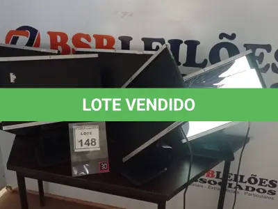 LOTE 148 - 05 MONITORES MARCA HP. (NO ESTADO) ATENÇÃO! FAZER A VISITAÇÃO ANTES DE ARREMATAR, NÃO SABEMOS SE FUNCIONA, LEILÃO NÃO TEM GARANTIA E NEM DEVOLUÇÃO, SUJEITO A POSSÍVEIS AVARIAS VISÍVEIS/OCULTAS E/OU AUSÊNCIA DE COMPONENTES.