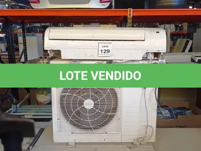 LOTE 129 - 01 AR CONDICIONADO. (NO ESTADO) ATENÇÃO! FAZER A VISITAÇÃO ANTES DE ARREMATAR, NÃO SABEMOS SE FUNCIONA, LEILÃO NÃO TEM GARANTIA E NEM DEVOLUÇÃO, SUJEITO A POSSÍVEIS AVARIAS VISÍVEIS/OCULTAS E/OU AUSÊNCIA DE COMPONENTES.
