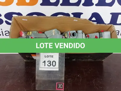 LOTE 130 - 01 LOTE COM GRANDE QUANTIDADE DE INTERRUPTORES. (NO ESTADO) ATENÇÃO! FAZER A VISITAÇÃO ANTES DE ARREMATAR, NÃO SABEMOS SE FUNCIONA, LEILÃO NÃO TEM GARANTIA E NEM DEVOLUÇÃO, SUJEITO A POSSÍVEIS AVARIAS VISÍVEIS/OCULTAS E/OU AUSÊNCIA DE COMPONENTES.
