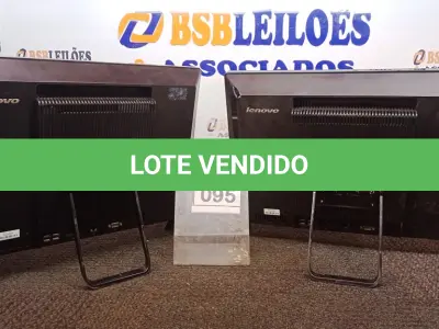 LOTE 095 - 02 ALL IN ONE MARCA LENOVO. (NO ESTADO) ATENÇÃO! FAZER A VISITAÇÃO ANTES DE ARREMATAR, NÃO SABEMOS SE FUNCIONA, LEILÃO NÃO TEM GARANTIA E NEM DEVOLUÇÃO, SUJEITO A POSSÍVEIS AVARIAS VISÍVEIS/OCULTAS E/OU AUSÊNCIA DE COMPONENTES.