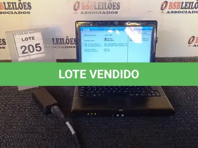 LOTE 205 - 01 NOTEBOOK COM FONTE MARCA POSITIVO. (NO ESTADO) ATENÇÃO! FAZER A VISITAÇÃO ANTES DE ARREMATAR, NÃO SABEMOS SE FUNCIONA, LEILÃO NÃO TEM GARANTIA E NEM DEVOLUÇÃO, SUJEITO A POSSÍVEIS AVARIAS VISÍVEIS/OCULTAS E/OU AUSÊNCIA DE COMPONENTES.
