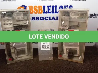 LOTE 092 - 02 RELÓGIOS DE ENERGIA DIGITAL. (NO ESTADO) ATENÇÃO! FAZER A VISITAÇÃO ANTES DE ARREMATAR, NÃO SABEMOS SE FUNCIONA, LEILÃO NÃO TEM GARANTIA E NEM DEVOLUÇÃO, SUJEITO A POSSÍVEIS AVARIAS VISÍVEIS/OCULTAS E/OU AUSÊNCIA DE COMPONENTES.
