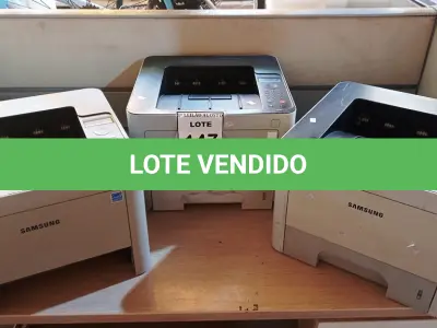 LOTE 147 - 03 IMPRESSORAS MARCA SAMSUNG. (NO ESTADO) ATENÇÃO! FAZER A VISITAÇÃO ANTES DE ARREMATAR, NÃO SABEMOS SE FUNCIONA, LEILÃO NÃO TEM GARANTIA E NEM DEVOLUÇÃO, SUJEITO A POSSÍVEIS AVARIAS VISÍVEIS/OCULTAS E/OU AUSÊNCIA DE COMPONENTES.