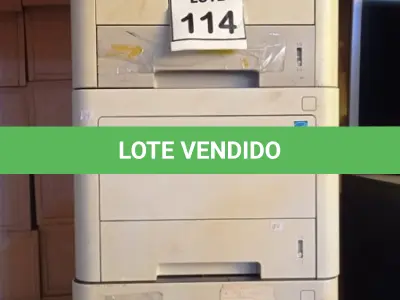 LOTE 114 - 03 IMPRESSORAS MARCA SAMSUNG. (NO ESTADO) ATENÇÃO! FAZER A VISITAÇÃO ANTES DE ARREMATAR, NÃO SABEMOS SE FUNCIONA, LEILÃO NÃO TEM GARANTIA E NEM DEVOLUÇÃO, SUJEITO A POSSÍVEIS AVARIAS VISÍVEIS/OCULTAS E/OU AUSÊNCIA DE COMPONENTES.