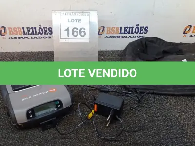 LOTE 166 - 01 IMPRESSORA TÉRMICA MARCA DATAMAX COM BOLSA E FONTE. (NO ESTADO) ATENÇÃO! FAZER A VISITAÇÃO ANTES DE ARREMATAR, NÃO SABEMOS SE FUNCIONA, LEILÃO NÃO TEM GARANTIA E NEM DEVOLUÇÃO, SUJEITO A POSSÍVEIS AVARIAS VISÍVEIS/OCULTAS E/OU AUSÊNCIA DE COMPONENTES.