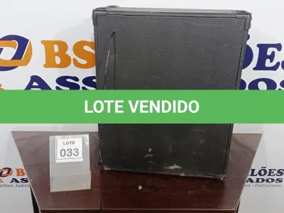 LOTE 033 - 01 CAIXA AMPLIFICADORA. (NO ESTADO) ATENÇÃO! FAZER A VISITAÇÃO ANTES DE ARREMATAR, NÃO SABEMOS SE FUNCIONA, LEILÃO NÃO TEM GARANTIA E NEM DEVOLUÇÃO, SUJEITO A POSSÍVEIS AVARIAS VISÍVEIS/OCULTAS E/OU AUSÊNCIA DE COMPONENTES.