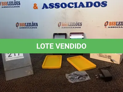 LOTE 217 - 02 TABLETS MARCA CCE COM FONTE. (NO ESTADO) ATENÇÃO! FAZER A VISITAÇÃO ANTES DE ARREMATAR, NÃO SABEMOS SE FUNCIONA, LEILÃO NÃO TEM GARANTIA E NEM DEVOLUÇÃO, SUJEITO A POSSÍVEIS AVARIAS VISÍVEIS/OCULTAS E/OU AUSÊNCIA DE COMPONENTES.