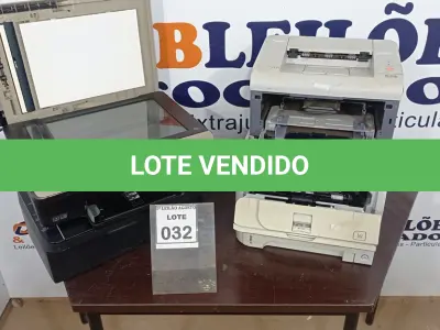 LOTE 032 - 04 IMPRESSORAS DE MARCAS E MODELOS DIVERSOS. (NO ESTADO) ATENÇÃO! FAZER A VISITAÇÃO ANTES DE ARREMATAR, NÃO SABEMOS SE FUNCIONA, LEILÃO NÃO TEM GARANTIA E NEM DEVOLUÇÃO, SUJEITO A POSSÍVEIS AVARIAS VISÍVEIS/OCULTAS E/OU AUSÊNCIA DE COMPONENTES.