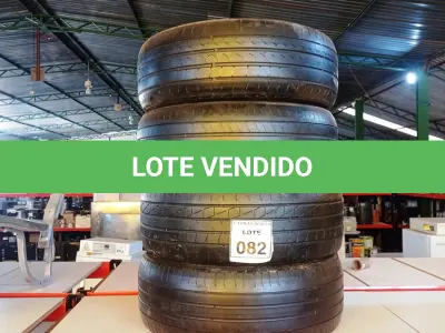 LOTE 082 - 04 PNEUS 205/55/16 MEIA VIDA. (NO ESTADO) ATENÇÃO! FAZER A VISITAÇÃO ANTES DE ARREMATAR, NÃO SABEMOS SE FUNCIONA. LEILÃO NÃO TEM GARANTIA E NEM DEVOLUÇÃO, SUJEITO A POSSÍVEIS AVARIAS VISÍVEIS/OCULTAS E/OU AUSÊNCIA DE COMPONENTES.