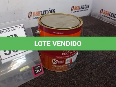 LOTE 508 - 01 LATA DE TINTA MARCA SUVINIL ESMALTE BRILHANTE NA COR VERMELHO 3.6L. (NOVO) (NO ESTADO) ATENÇÃO! FAZER A VISITAÇÃO ANTES DE ARREMATAR, NÃO SABEMOS SE FUNCIONA. LEILÃO NÃO TEM GARANTIA E NEM DEVOLUÇÃO, SUJEITO A POSSÍVEIS AVARIAS VISÍVEIS/OCULTAS E/OU AUSÊNCIA DE COMPONENTES.