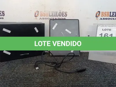 LOTE 161 - 01 TABLET MARCA NEXTTAB. (NO ESTADO) ATENÇÃO! FAZER A VISITAÇÃO ANTES DE ARREMATAR, NÃO SABEMOS SE FUNCIONA, LEILÃO NÃO TEM GARANTIA E NEM DEVOLUÇÃO, SUJEITO A POSSÍVEIS AVARIAS VISÍVEIS/OCULTAS E/OU AUSÊNCIA DE COMPONENTES.