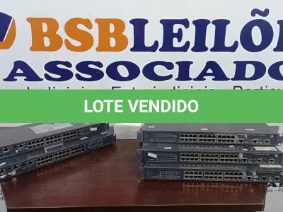 LOTE 149 - 05 SWITCH’S 24 PORTAS MARCA HP. (NO ESTADO) ATENÇÃO! FAZER A VISITAÇÃO ANTES DE ARREMATAR, NÃO SABEMOS SE FUNCIONA, LEILÃO NÃO TEM GARANTIA E NEM DEVOLUÇÃO, SUJEITO A POSSÍVEIS AVARIAS VISÍVEIS/OCULTAS E/OU AUSÊNCIA DE COMPONENTES.