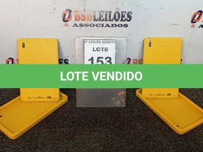 LOTE 153 - 02 TABLETS MARCA CCE. (NO ESTADO) ATENÇÃO! FAZER A VISITAÇÃO ANTES DE ARREMATAR, NÃO SABEMOS SE FUNCIONA, LEILÃO NÃO TEM GARANTIA E NEM DEVOLUÇÃO, SUJEITO A POSSÍVEIS AVARIAS VISÍVEIS/OCULTAS E/OU AUSÊNCIA DE COMPONENTES.