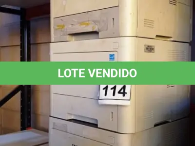 LOTE 114 - 03 IMPRESSORAS MARCA SAMSUNG. (NO ESTADO) ATENÇÃO! FAZER A VISITAÇÃO ANTES DE ARREMATAR, NÃO SABEMOS SE FUNCIONA, LEILÃO NÃO TEM GARANTIA E NEM DEVOLUÇÃO, SUJEITO A POSSÍVEIS AVARIAS VISÍVEIS/OCULTAS E/OU AUSÊNCIA DE COMPONENTES.