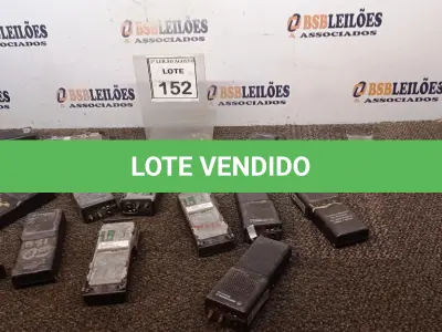 LOTE 152 - 01 LOTE COM VÁRIOS RÁDIOS MODELO P110 MOTOROLA SEM BATERIA. (NO ESTADO) ATENÇÃO! FAZER A VISITAÇÃO ANTES DE ARREMATAR, NÃO SABEMOS SE FUNCIONA, LEILÃO NÃO TEM GARANTIA E NEM DEVOLUÇÃO, SUJEITO A POSSÍVEIS AVARIAS VISÍVEIS/OCULTAS E/OU AUSÊNCIA DE COMPONENTES.