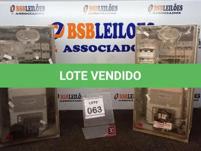 LOTE 063 - 02 RELÓGIOS DE ENERGIAS. (NO ESTADO) ATENÇÃO! FAZER A VISITAÇÃO ANTES DE ARREMATAR, NÃO SABEMOS SE FUNCIONA, LEILÃO NÃO TEM GARANTIA E NEM DEVOLUÇÃO, SUJEITO A POSSÍVEIS AVARIAS VISÍVEIS/OCULTAS E/OU AUSÊNCIA DE COMPONENTES.