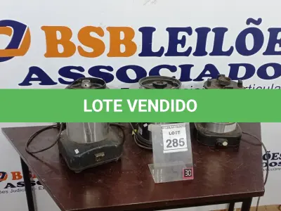 LOTE 285 - 03 BASES DE LIQUIDIFICADOR INDÚSTRIAL. (NO ESTADO) ATENÇÃO! FAZER A VISITAÇÃO ANTES DE ARREMATAR, NÃO SABEMOS SE FUNCIONA, LEILÃO NÃO TEM GARANTIA E NEM DEVOLUÇÃO, SUJEITO A POSSÍVEIS AVARIAS VISÍVEIS/OCULTAS E/OU AUSÊNCIA DE COMPONENTES.