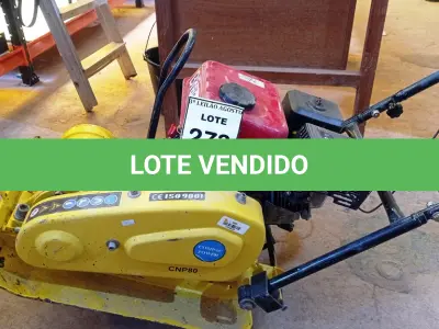 LOTE 273 - 01 COMPACTADORA DE SOLO MARCA BRANCO. (NO ESTADO) ATENÇÃO! FAZER A VISITAÇÃO ANTES DE ARREMATAR, NÃO SABEMOS SE FUNCIONA, LEILÃO NÃO TEM GARANTIA E NEM DEVOLUÇÃO, SUJEITO A POSSÍVEIS AVARIAS VISÍVEIS/OCULTAS E/OU AUSÊNCIA DE COMPONENTES.