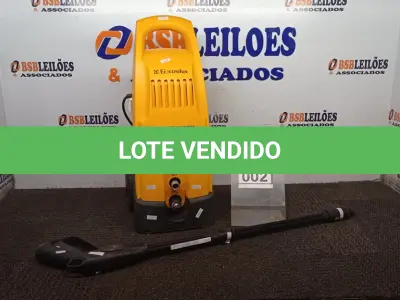 LOTE 002 - 01 LAVADORA DE ALTA PRESSÃO POWER WASH MARCA ELECTROLUX PRESSÃO. (NO ESTADO) ATENÇÃO! FAZER A VISITAÇÃO ANTES DE ARREMATAR, NÃO SABEMOS SE FUNCIONA, LEILÃO NÃO TEM GARANTIA E NEM DEVOLUÇÃO, SUJEITO A POSSÍVEIS AVARIAS VISÍVEIS/OCULTAS E/OU AUSÊNCIA DE COMPONENTES.