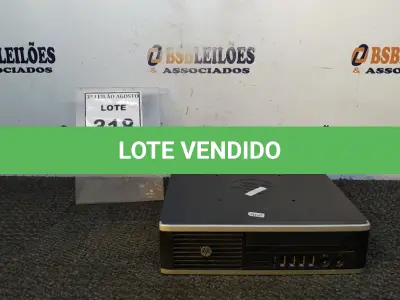 LOTE 318 - 01 MINI CPU HP. (NO ESTADO) ATENÇÃO! FAZER A VISITAÇÃO ANTES DE ARREMATAR, NÃO SABEMOS SE FUNCIONA, LEILÃO NÃO TEM GARANTIA E NEM DEVOLUÇÃO, SUJEITO A POSSÍVEIS AVARIAS VISÍVEIS/OCULTAS E/OU AUSÊNCIA DE COMPONENTES.