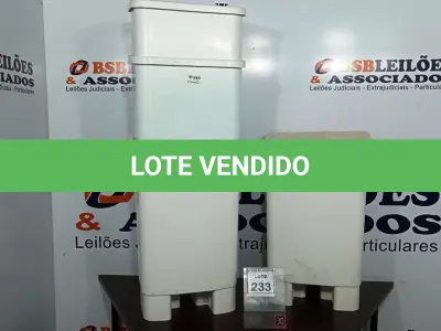 LOTE 233 - 04 LIXEIRAS (NO ESTADO) ATENÇÃO! FAZER A VISITAÇÃO ANTES DE ARREMATAR, NÃO SABEMOS SE FUNCIONA, LEILÃO NÃO TEM GARANTIA E NEM DEVOLUÇÃO, SUJEITO A POSSÍVEIS AVARIAS VISÍVEIS/OCULTAS E/OU AUSÊNCIA DE COMPONENTES.