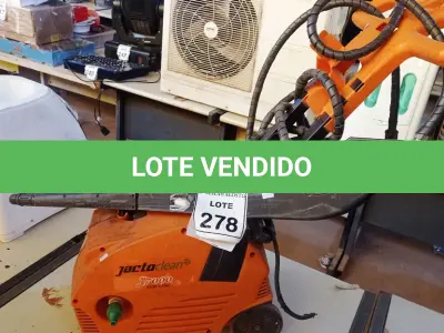 LOTE 278 - 01 LAVADORA DE ALTA PRESSÃO. (NO ESTADO) ATENÇÃO! FAZER A VISITAÇÃO ANTES DE ARREMATAR, NÃO SABEMOS SE FUNCIONA, LEILÃO NÃO TEM GARANTIA E NEM DEVOLUÇÃO, SUJEITO A POSSÍVEIS AVARIAS VISÍVEIS/OCULTAS E/OU AUSÊNCIA DE COMPONENTES.