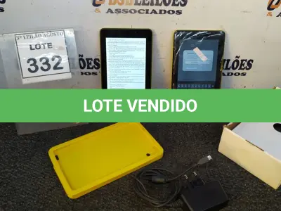 LOTE 332 - 03 TABLETS MARCA CCE COM FONTE. (NO ESTADO) ATENÇÃO! FAZER A VISITAÇÃO ANTES DE ARREMATAR, NÃO SABEMOS SE FUNCIONA, LEILÃO NÃO TEM GARANTIA E NEM DEVOLUÇÃO, SUJEITO A POSSÍVEIS AVARIAS VISÍVEIS/OCULTAS E/OU AUSÊNCIA DE COMPONENTES.